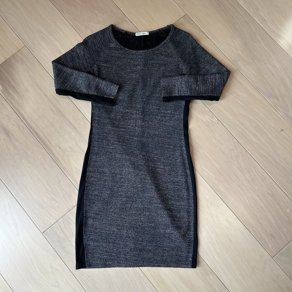 Marine Layer Marled Terry Dress 3/4 Sleeve Women’s Small